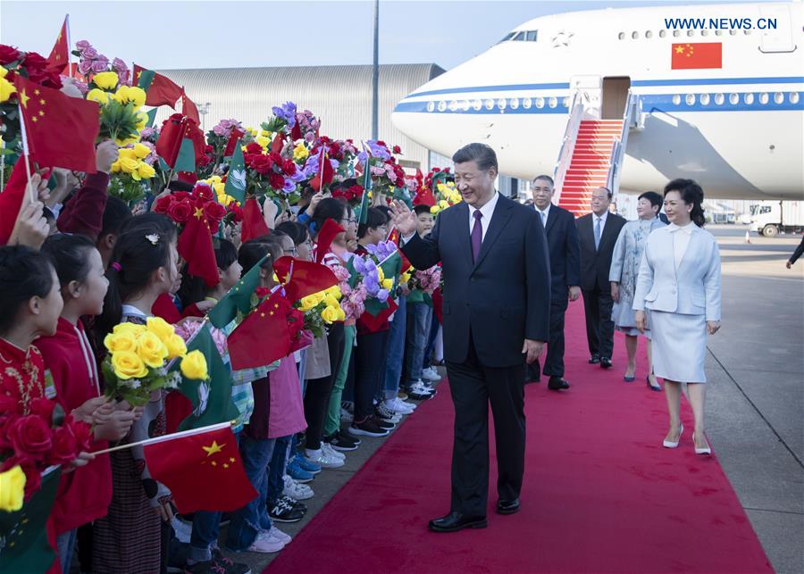 CHINA-MACAO-XI JINPING-ARRIVAL (CN)