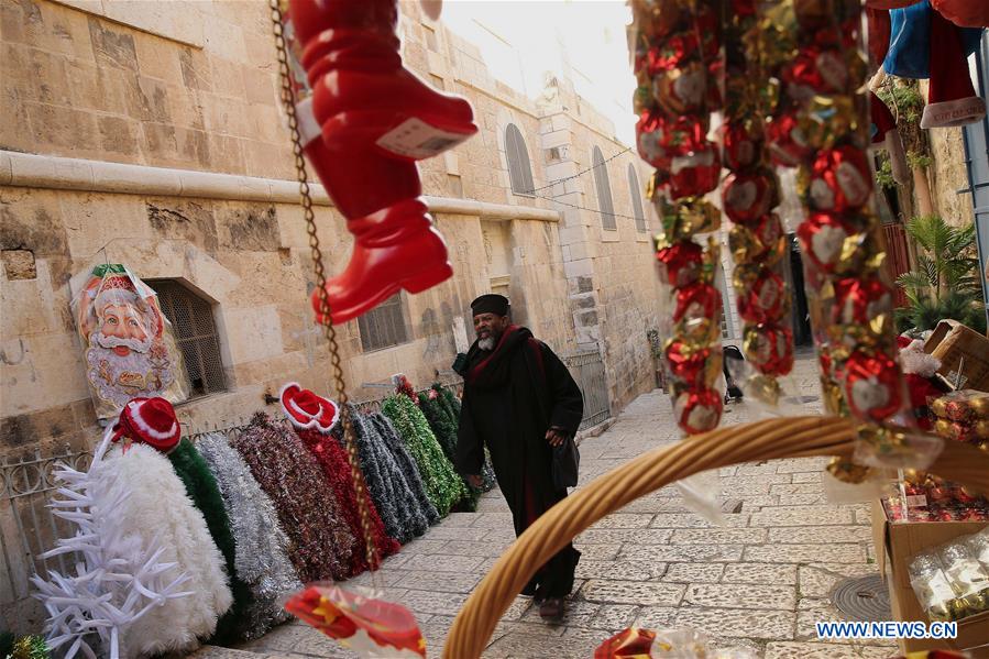 MIDEAST-JERUSALEM-OLD CITY-CHRISTMAS