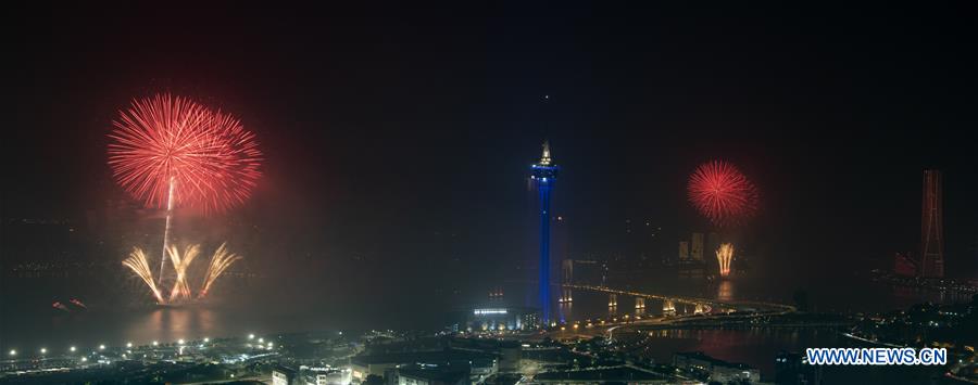 CHINA-MACAO-20TH ANNIVERSARY-RETURN TO MOTHERLAND-FIREWORKS (CN)