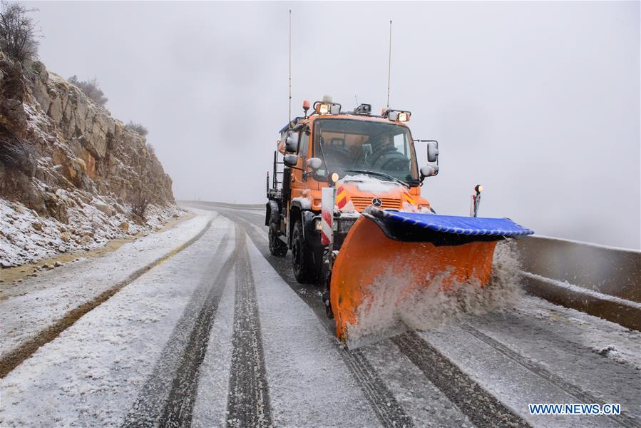 MIDEAST-GOLAN HEIGHTS-MOUNT HERMON-SNOW