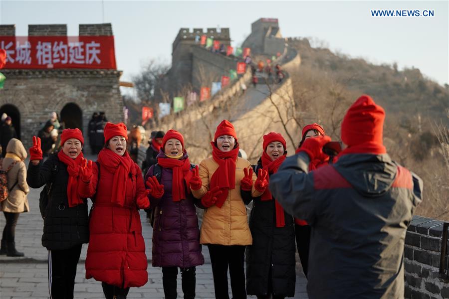 (SP)CHINA-BEIJING-NEW YEAR-GREAT WALL (CN)