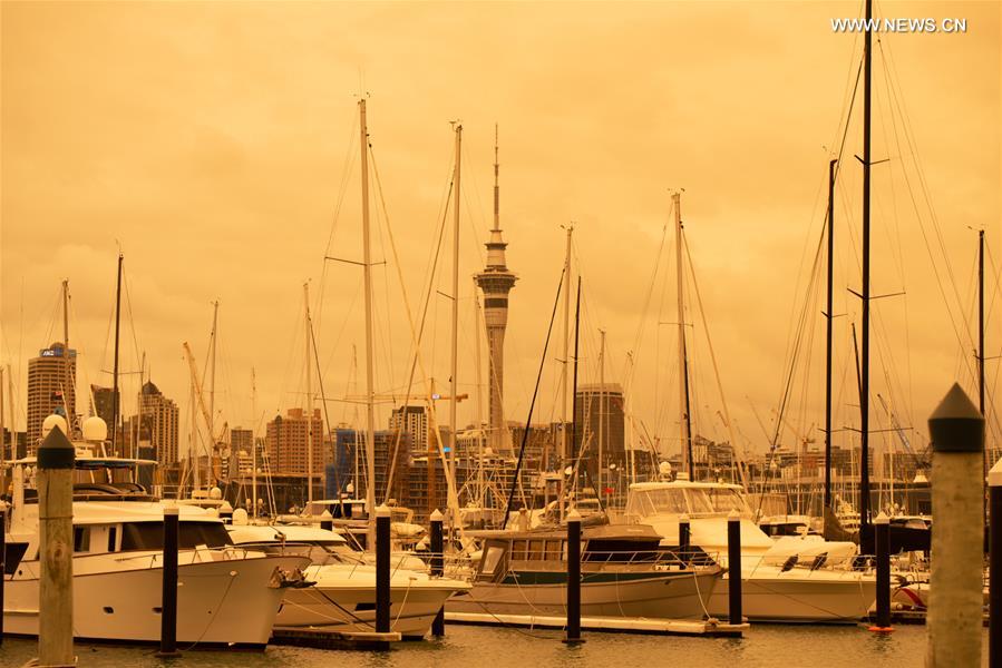 NEW ZEALAND-AUCKLAND-AUSTRALIA-BUSHFIRE-SMOKE