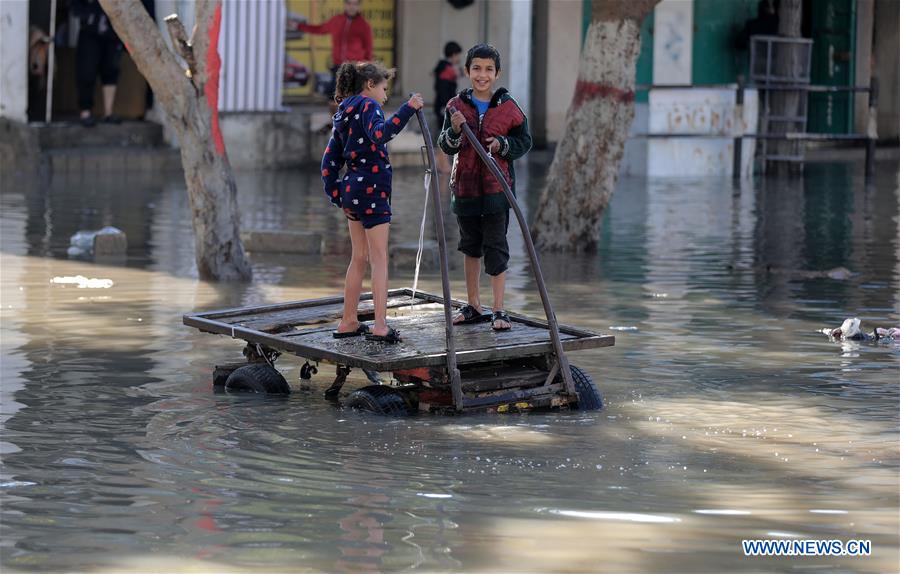 MIDEAST-GAZA-FLOOD