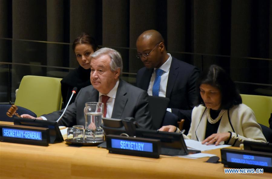 UN-GUTERRES-TWO-STATE SOLUTION-ISRAELI-PALESTINIAN CONFLICT