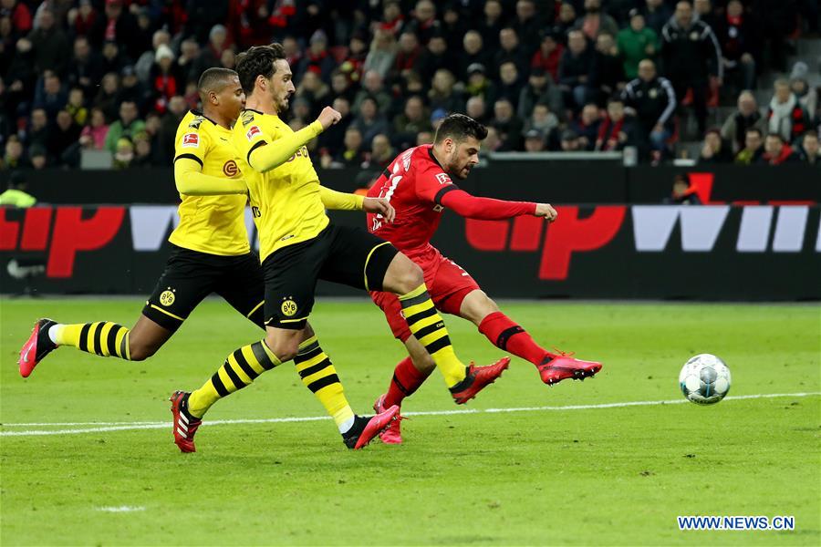 (SP)GERMANY-LEVERKUSEN-FOOTBALL-BUNDESLIGA-DORTMUND VS LEVERKUSEN