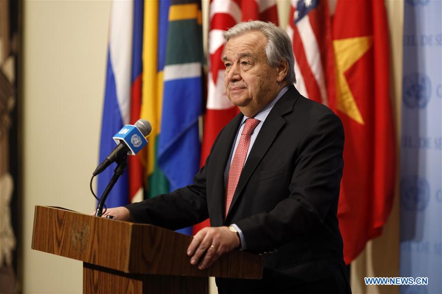 UN-ANTONIO GUTERRES-PRESS ENCOUNTER-SYRIA