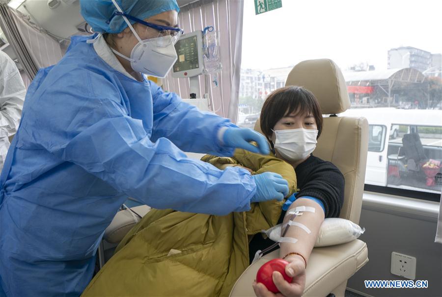 CHINA-HUBEI-WUHAN-CURED PATIENT-PLASMA DONATION (CN)