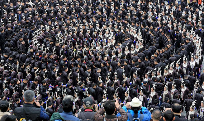 People of Dong ethnic group celebrate Spring Festival in China's Guizhou