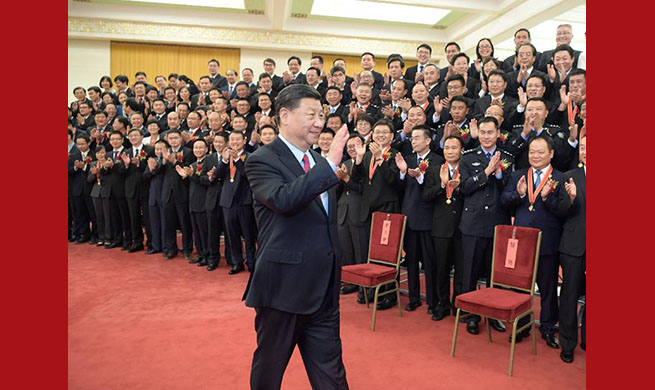 Xi meets model civil servants