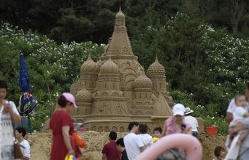 Exhibition of sand sculpture to meet public soon in China's Zhejiang