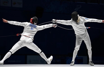 In pics: men's individual epee final at Military World Games