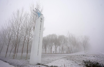 Snow scenery in Xiong'an New Area, north China's Hebei