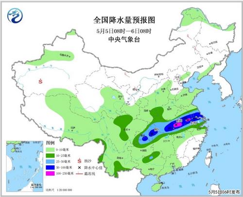 氣象臺發布暴雨藍色預警：長江中下游地區暴雨襲城