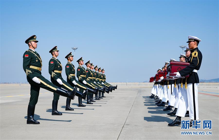 （國際）（5）第六批在韓中國人民志愿軍烈士遺骸交接儀式在韓國舉行