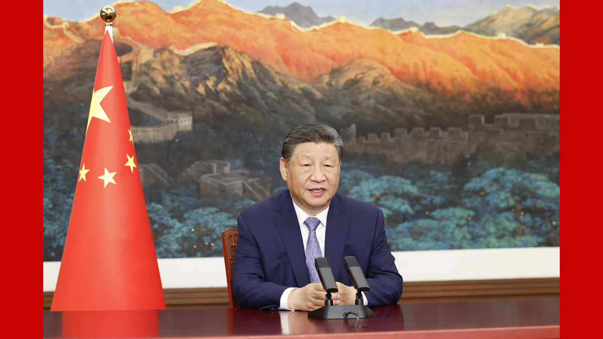 習近平向氣候和公正轉型領導人峰會發表致辭