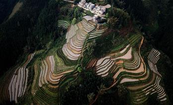 飛閱邊關山田春景