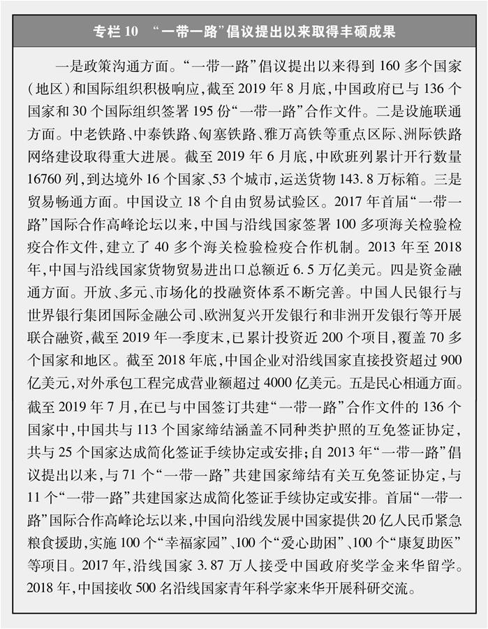 （圖表）[新時(shí)代的中國(guó)與世界白皮書]專欄10 “一帶一路”倡議提出以來(lái)取得豐碩成果